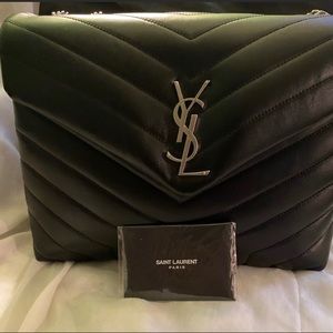 YSL large double chain bag